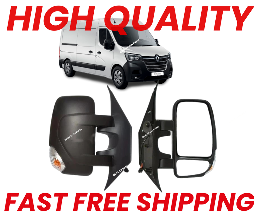 Fits Renault Master 2010-2024  Right Side Door Wing Mirror Electric Short Arm with Heating Sensor