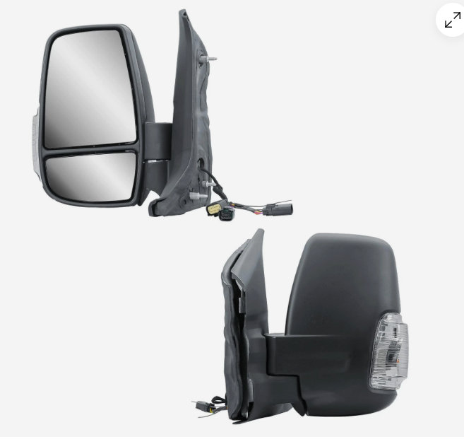Ford Transit Mk8 2014-> Door Wing Mirror Manual Short Arm Passenger Side Left