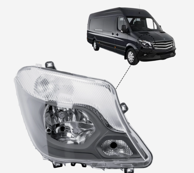 1 Pair Left Right Side Headlight Head Lamp for 14-18 Mercedes Sprinter W906
