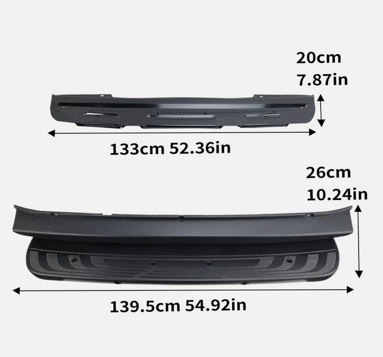 For Mercedes Sprinter Rear Back Metal Step Plus Plastic Cover 2018 2024 with sensor hole