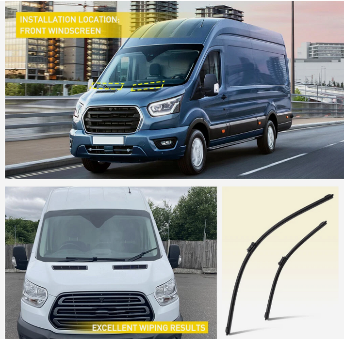 For Ford Transit Mk8 2014 Onwards 30'' 21'' 1853024 2PCS Front Wiper Blades UK