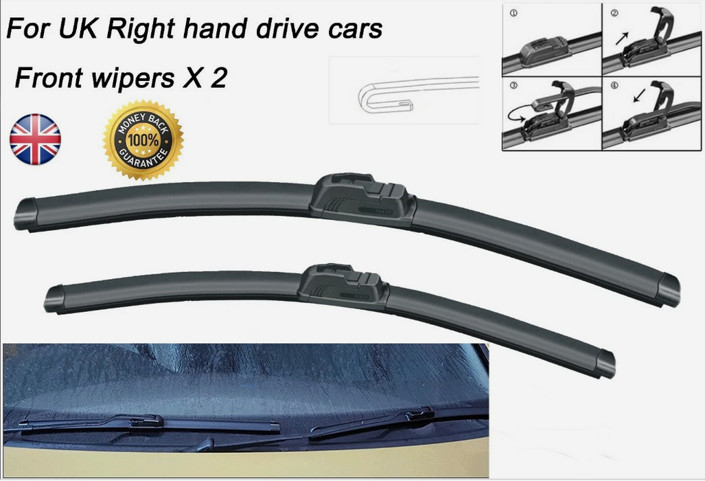For Renault Master 2010-2024 Brand New Front Windscreen Wiper Blades 26"26"