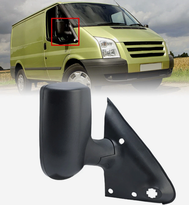 Ford Transit MK6 MK7 2000-2014 Door Wing Mirror Manual Short Arm Drivers Side