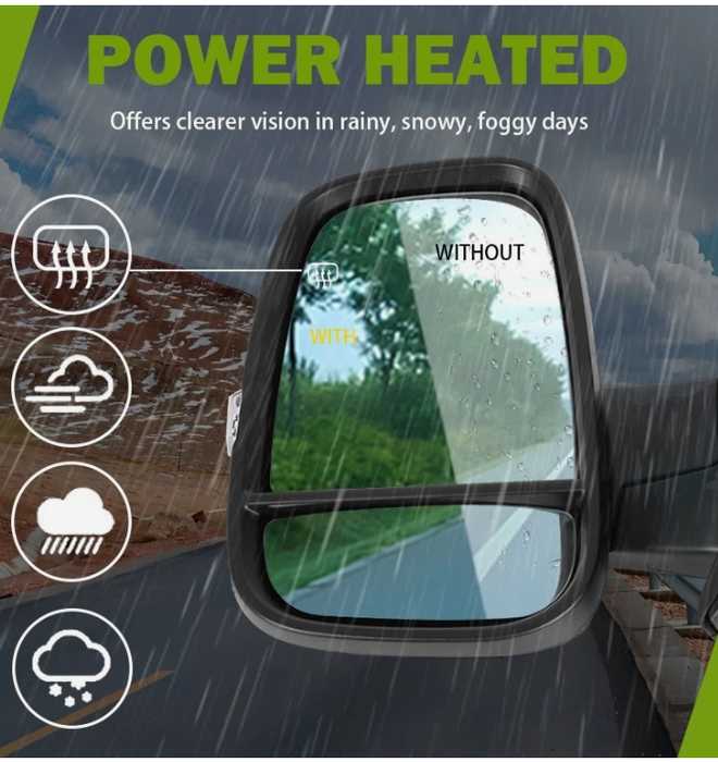 For MAXUS Deliver 9 eDELIVER 9 2020+ Left Door Wing Mirror Electric Heated N/S