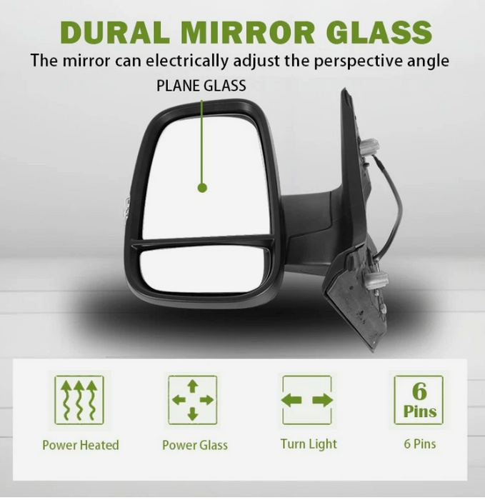 For MAXUS Deliver 9 eDELIVER 9 2020+ Left Door Wing Mirror Electric Heated N/S