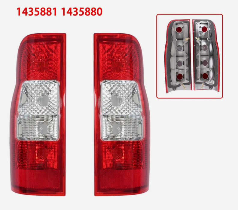 Pair Rear Tail Light Brake Lamp Lens For Ford Transit MK7 2006-2014 Left+Right