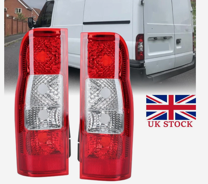 Pair Rear Tail Light Brake Lamp Lens For Ford Transit MK7 2006-2014 Left+Right